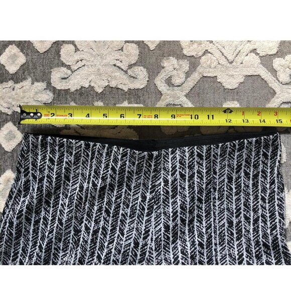 F. Forward, Black & White, herringbone pattern, stretchy, pull on, pants, Sz Lg - Picture 5 of 8